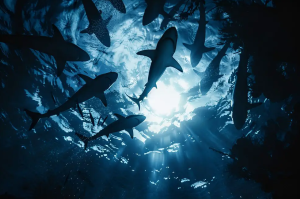 “Shocking Footage Emerges of Shark Attack as Body is Found, With the Predator Swimming Among Beachgoers”