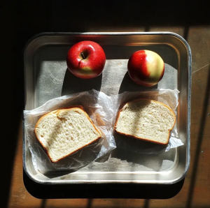 A school principal observed a 9-year-old girl consistently taking leftovers from the cafeteria and decided to follow her to better understand her behavior.
