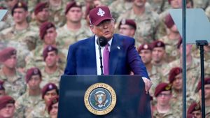 Trump Vows Crackdown Amid LA Protests During Army Anniversary Speech at Fort Bragg