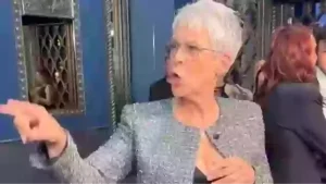 Jamie Lee Curtis Shares Playful and Unfiltered Reaction to Fellow Actress on Red Carpet at Las Culturistas Awards