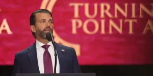 WATCH: Donald Trump Reacts as He’s Brutally Mocked by His Own Son at Charlie Kirk’s Funeral