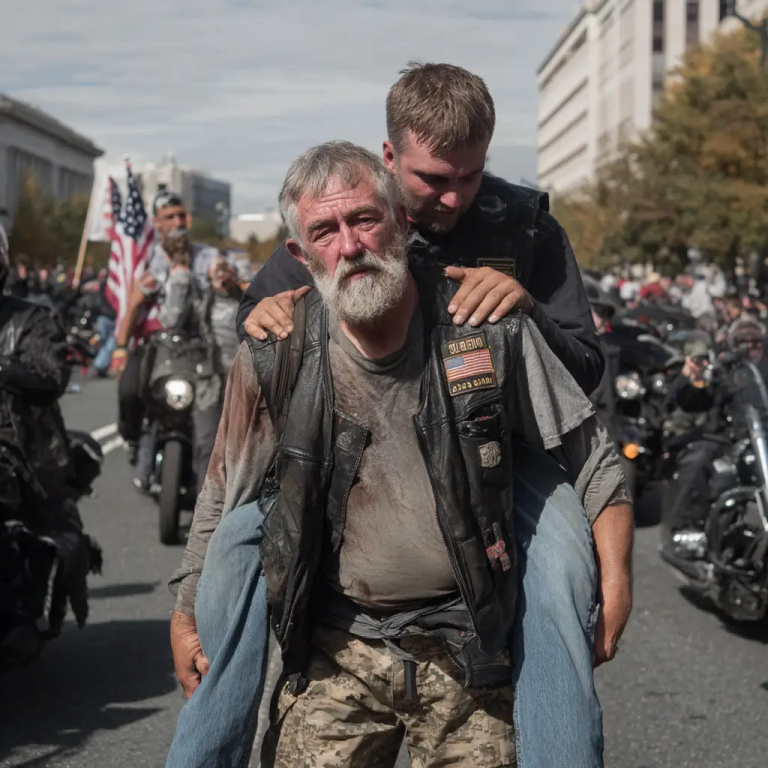 Biker Carries Paralyzed Veteran Three Miles After City Denies Parade Participation