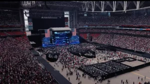 Massive Crowds, Heavy Security Mark Charlie Kirk Memorial in Arizona