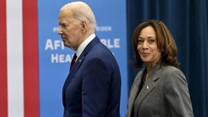 Biden and Harris Make First Public Appearance Together Since Memoir Revelations at Dick Cheney’s Funeral