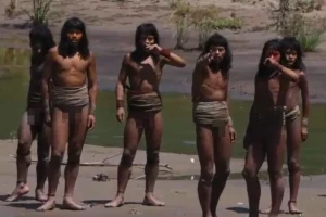 Never-before-seen footage of uncontacted Amazonian tribe sparks bizarre theories as viewers spot strange details
