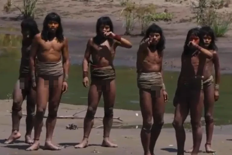 Never-before-seen footage of uncontacted Amazonian tribe sparks bizarre theories as viewers spot strange details