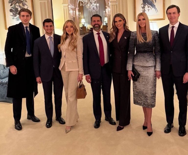 Striking detail in Trump family picture that has everyone distracted