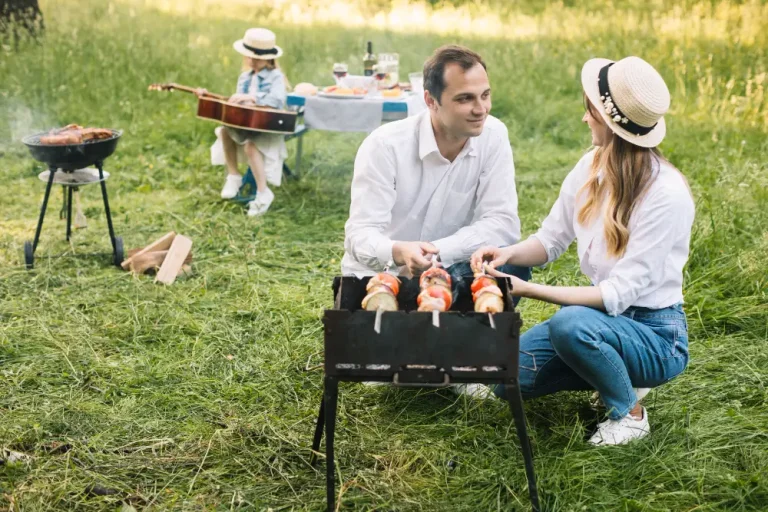 A Woman Lay On The Ground At A Birthday Party While Her Husband Acted Calm